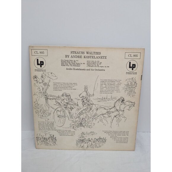 Andre Kostelanetz And His Orchestra Strauss Waltzes 12" LP Vinyl Record Columbia - Picture 7 of 7